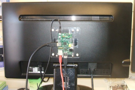 Image of Acrylic Case (Open sided) for the Raspberry Pi (not B+/Pi2) with VESA Mounting