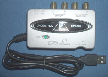 Image of Behringer UCA 202 USB Audio Input Output interface for Iyonix, PandaBoard etc.