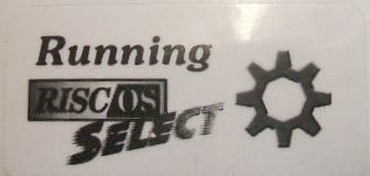 Image of "Running RISC OS Select" sticker (Pack of 2)