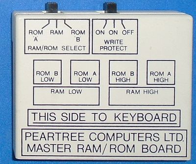 Image of BBC Master/Electron Plus 1 4-way switchable ROM/RAM Cartridge Peartree (S/H)