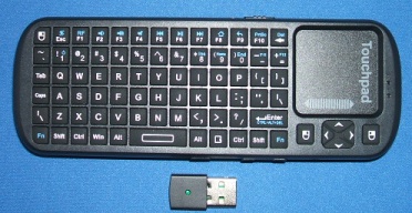 Image of Handheld Mini Wireless Keyboard with Touchpad suit Iyonix, Raspberry Pi etc. (USB)