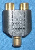 Image of Video Splitter, Phono socket to 2x Phono socket adaptor