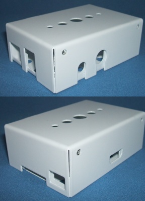 Image of Metal Case/Enclosure for Raspberry Pi B (White)