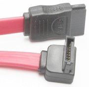 Image of Serial ATA (SATA) data cable/lead (right angle 'Up' one end) (20cm)