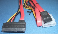 Image of Combined Serial ATA (SATA) Power & data cable/lead 15+7 for SSDs and HardDrives