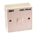 Image of Telephone extension wall box with ADSL Microfilter 65mm