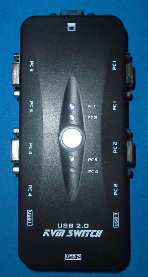 Image of USB 3 port Switchbox/Changeover Switch (Three USB devices, four computers)